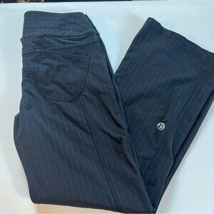 Vintage Lululemon Black Pinstripe Pants carry less pants